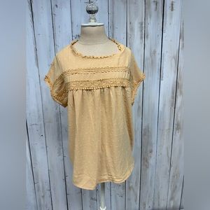 Womens Crochet detail top